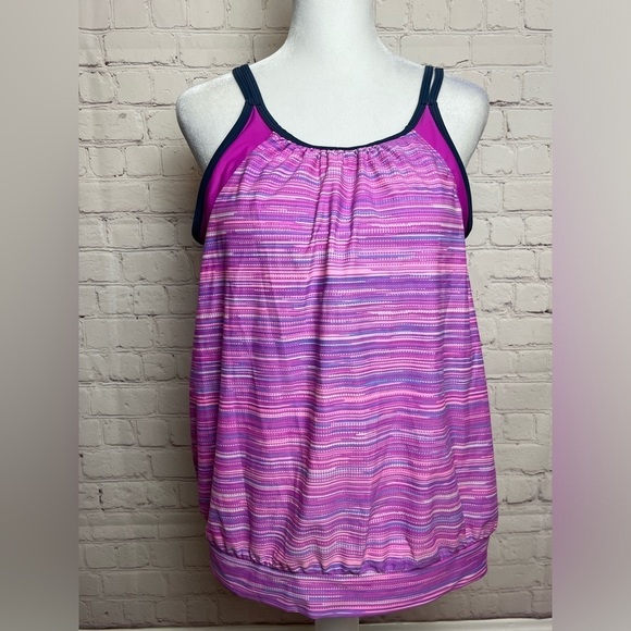 Free Country Blouson Tankini Top - Picture 1 of 11